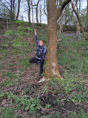 kathryn demonstrating the tree